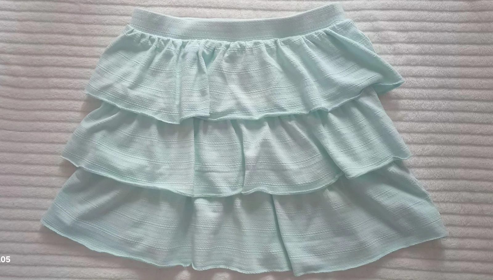 Jupe Okaïdi-coton premium, volants élégants(10A)